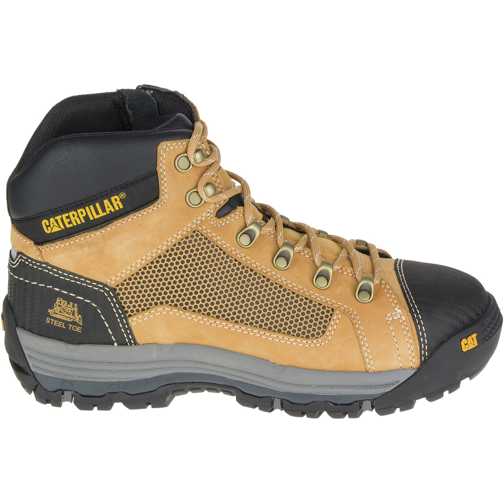 Caterpillar Convex St Mid - Mens Work Boots - Orange - NZ (391PUKHMT)